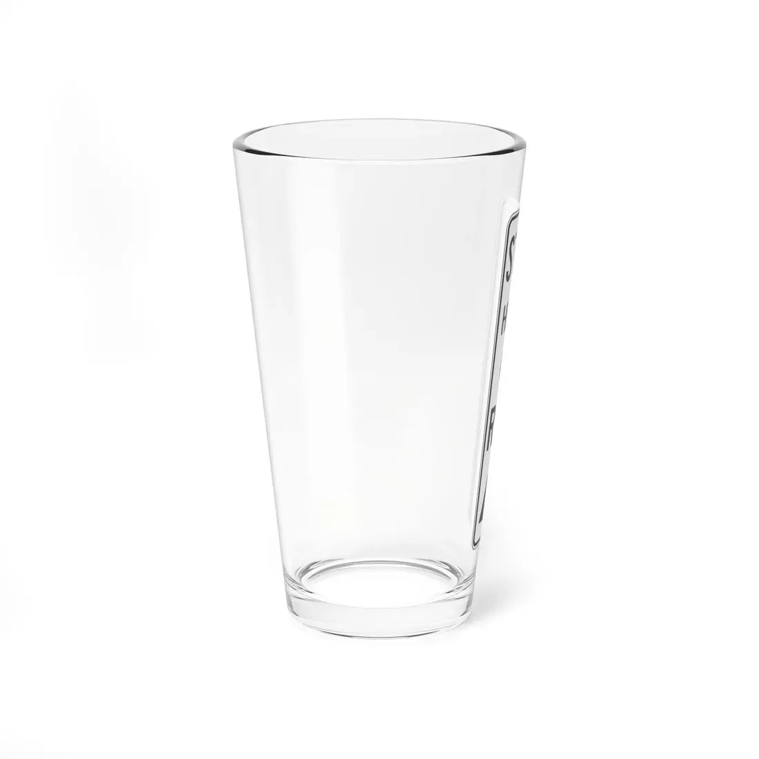 PBOT Road sign R4005 (Oregon) (Road Sign) Pint Glass 16oz - Go Mug Yourself