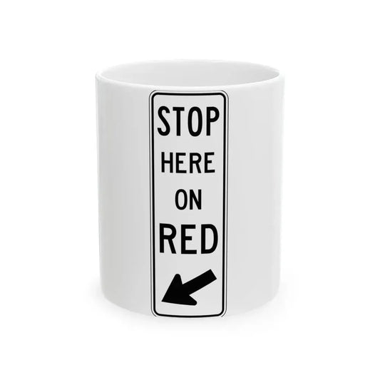 PBOT Road sign R4005 (Oregon) (Road Sign) White Coffee Mug 11oz - Go Mug Yourself