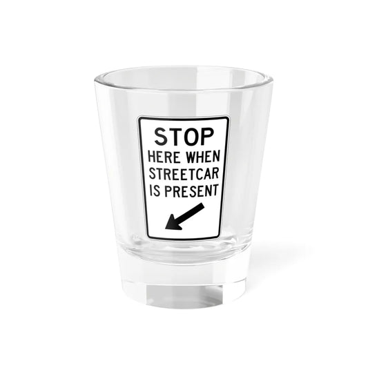 PBOT Road sign R4030L (Oregon) (Road Sign) Shot Glass 1.5oz 1.5oz - Go Mug Yourself