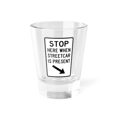 PBOT Road sign R4030R (Oregon) (Road Sign) Shot Glass 1.5oz 1.5oz - Go Mug Yourself