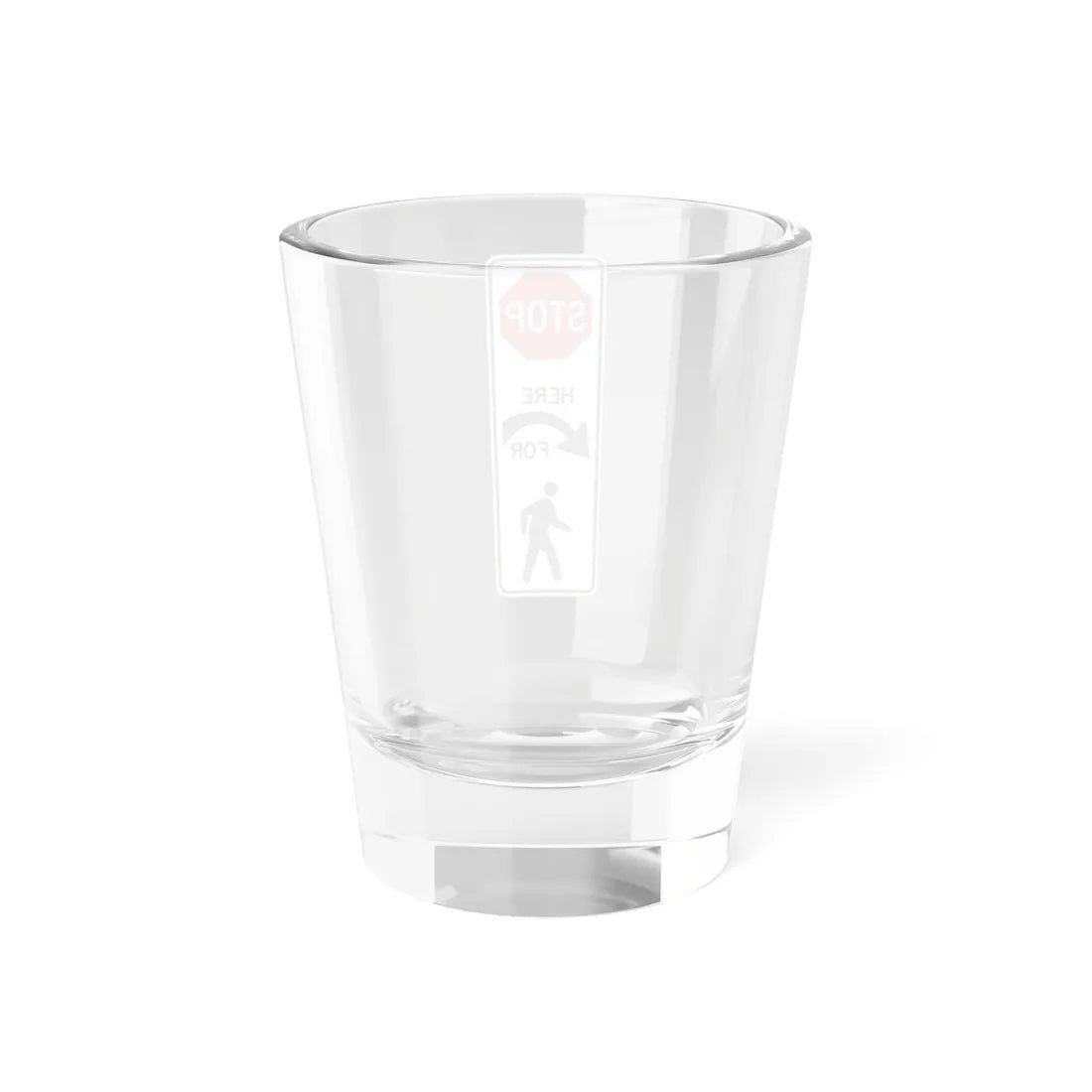 PBOT Road sign R4032L (Oregon) (Road Sign) Shot Glass 1.5oz - Go Mug Yourself