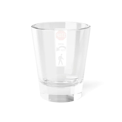 PBOT Road sign R4032R (Oregon) (Road Sign) Shot Glass 1.5oz - Go Mug Yourself