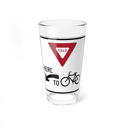 PBOT Road sign R4037 (Oregon) (Road Sign) Pint Glass 16oz 16oz - Go Mug Yourself