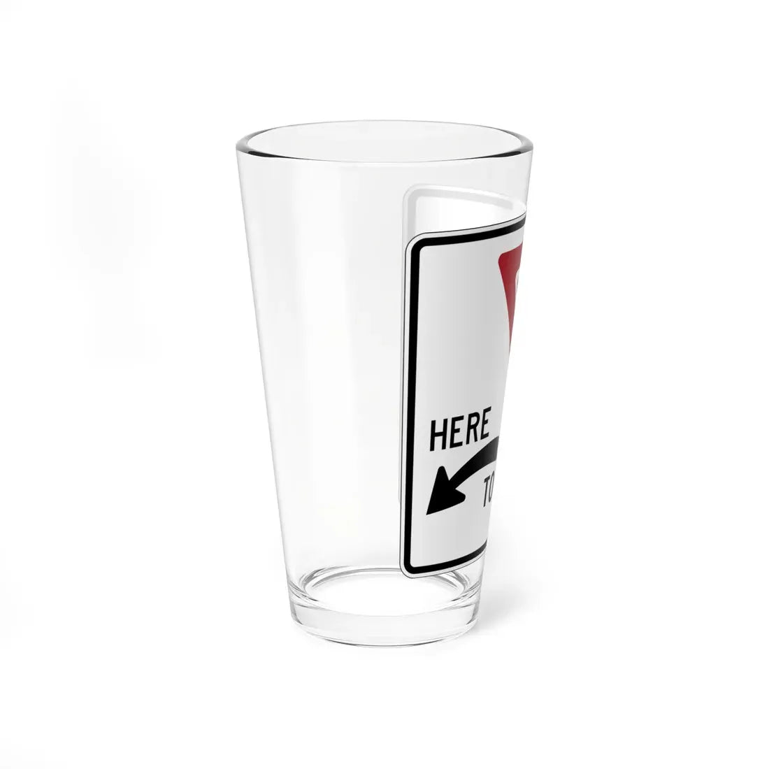 PBOT Road sign R4037 (Oregon) (Road Sign) Pint Glass 16oz - Go Mug Yourself