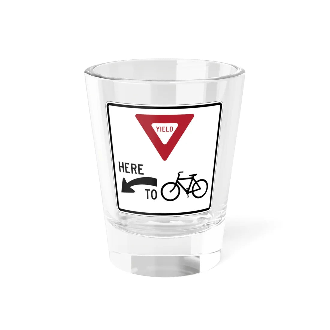 PBOT Road sign R4037 (Oregon) (Road Sign) Shot Glass 1.5oz 1.5oz - Go Mug Yourself