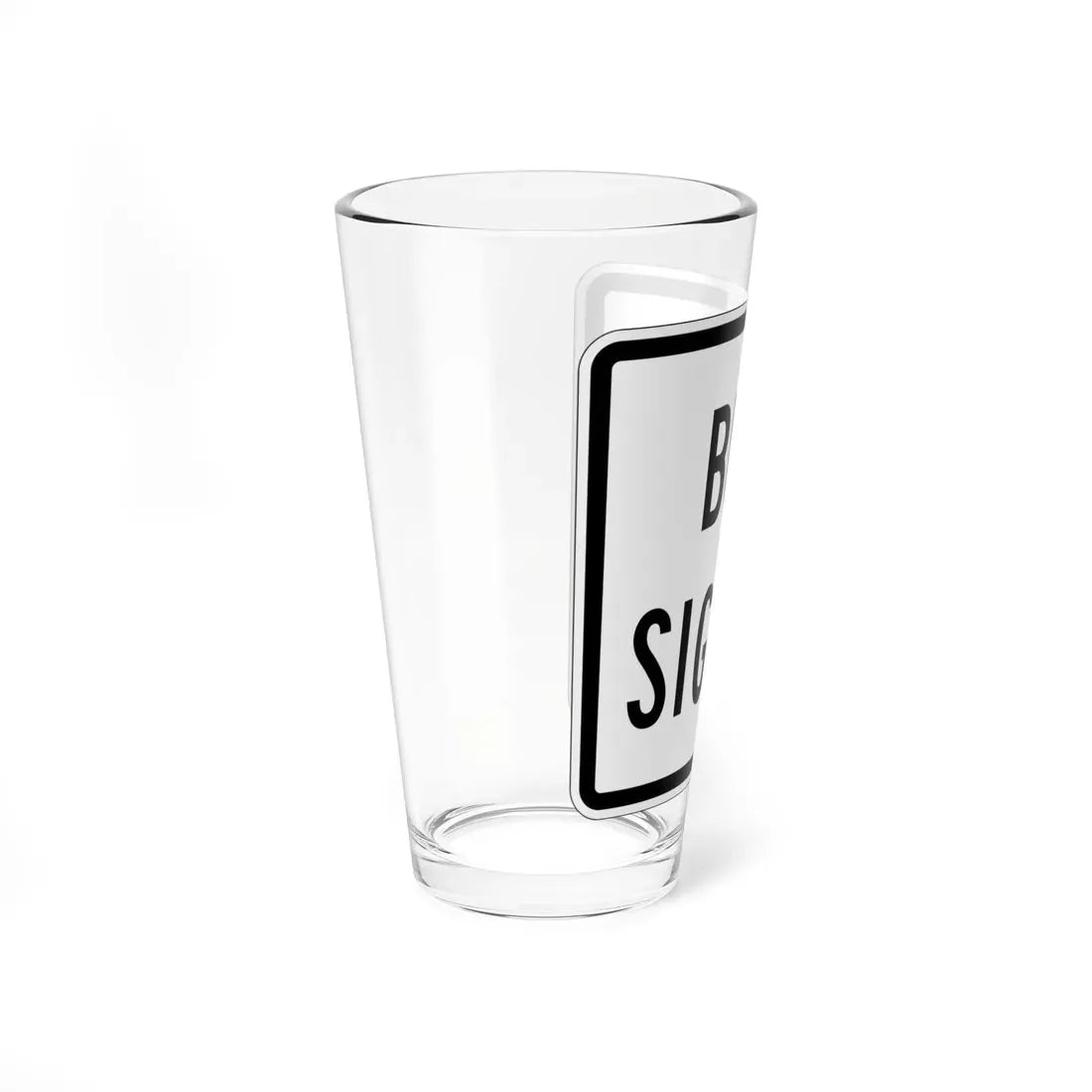 PBOT Road sign R4306 (Oregon) (Road Sign) Pint Glass 16oz - Go Mug Yourself