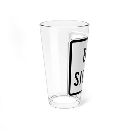 PBOT Road sign R4306 (Oregon) (Road Sign) Pint Glass 16oz - Go Mug Yourself