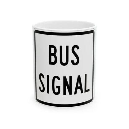 PBOT Road sign R4306 (Oregon) (Road Sign) White Coffee Mug 11oz - Go Mug Yourself