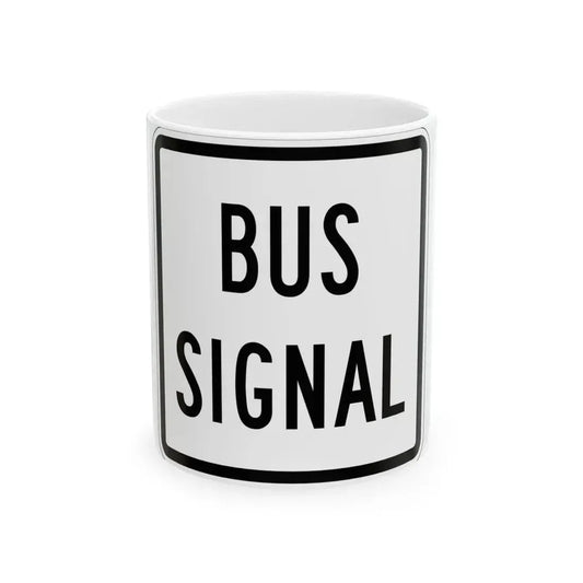 PBOT Road sign R4306 (Oregon) (Road Sign) White Coffee Mug 11oz - Go Mug Yourself