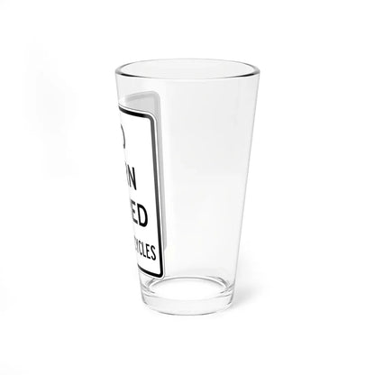 PBOT Road sign R4420 (Oregon) (Road Sign) Pint Glass 16oz - Go Mug Yourself