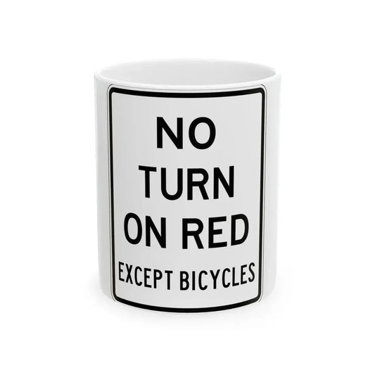 PBOT Road sign R4420 (Oregon) (Road Sign) White Coffee Mug 11oz - Go Mug Yourself