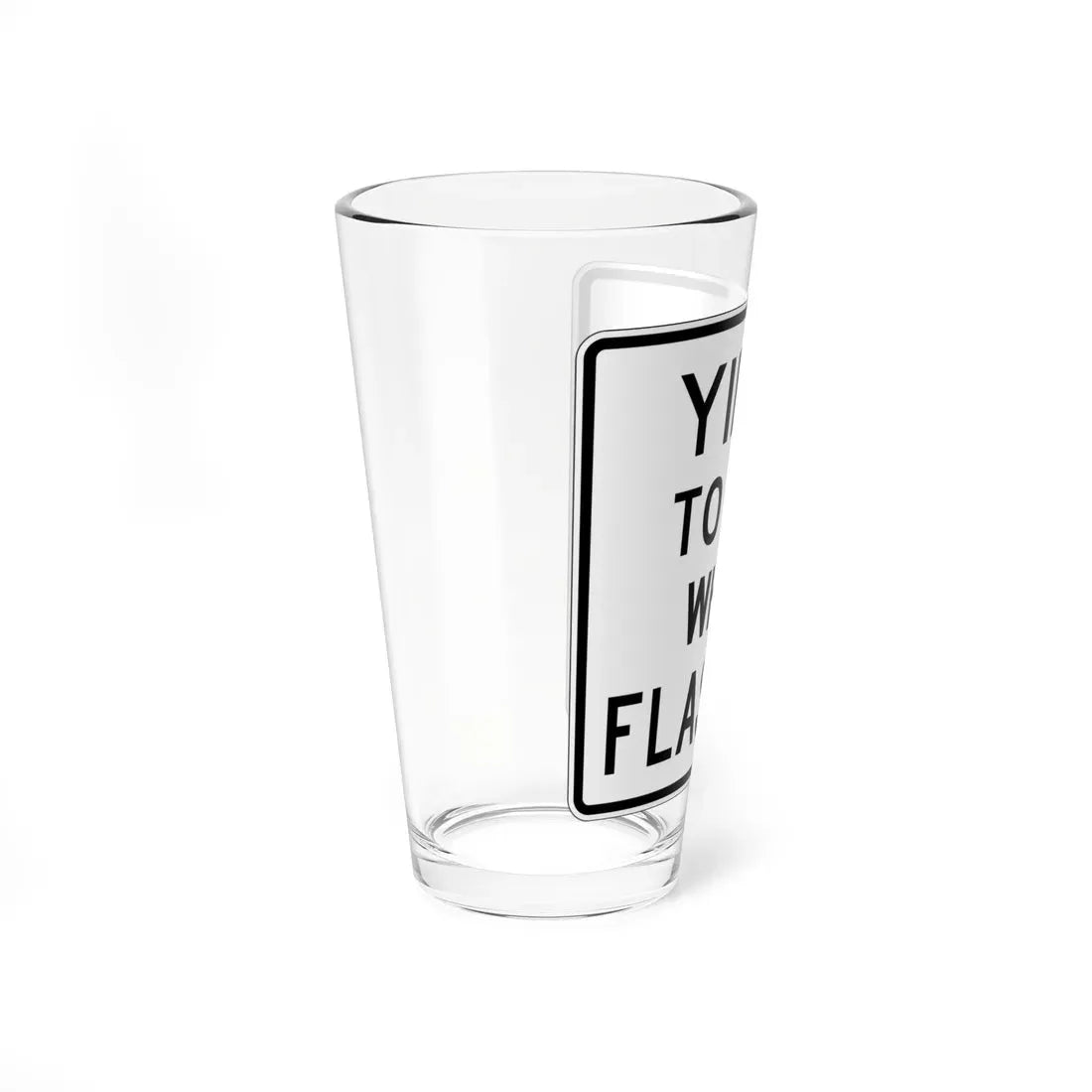 PBOT Road sign R4490 (Oregon) (Road Sign) Pint Glass 16oz - Go Mug Yourself