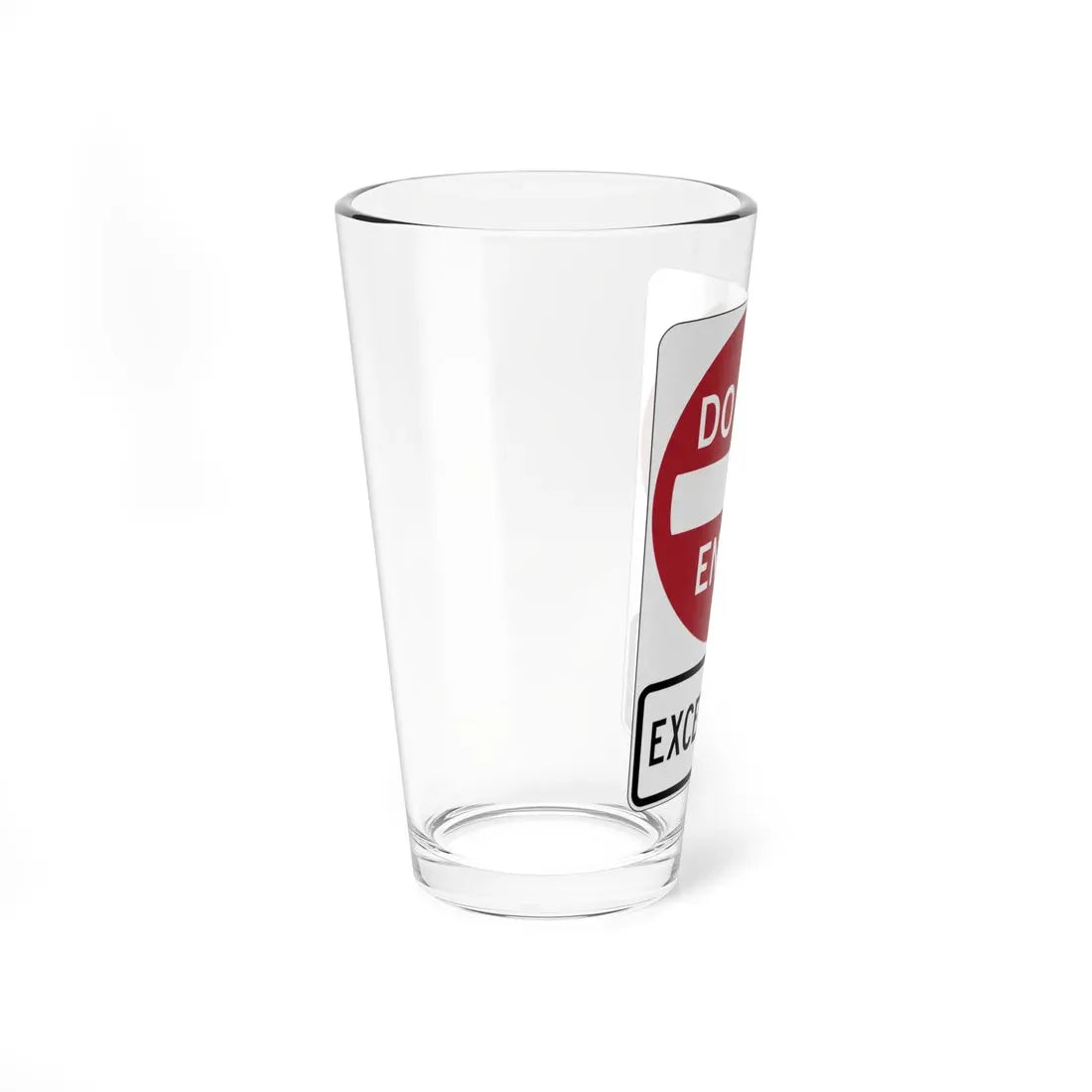 PBOT Road sign R5101V (Oregon) (Road Sign) Pint Glass 16oz - Go Mug Yourself