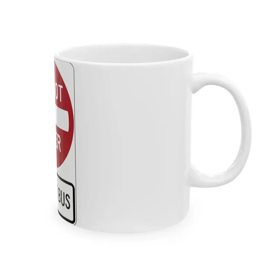 PBOT Road sign R5101V (Oregon) (Road Sign) White Coffee Mug - Go Mug Yourself