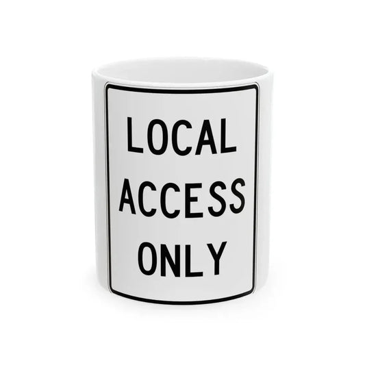 PBOT Road sign R5130 (Oregon) (Road Sign) White Coffee Mug 11oz - Go Mug Yourself