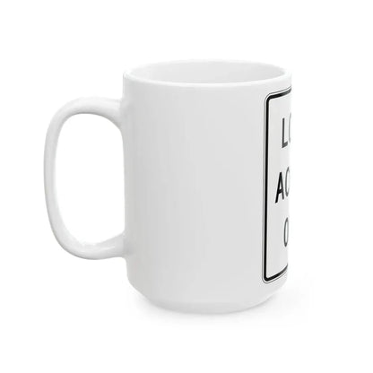 PBOT Road sign R5130 (Oregon) (Road Sign) White Coffee Mug - Go Mug Yourself