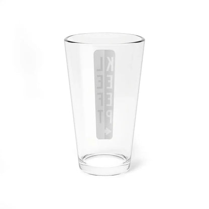 PBOT Road sign R5410T (Oregon) (Road Sign) Pint Glass 16oz - Go Mug Yourself