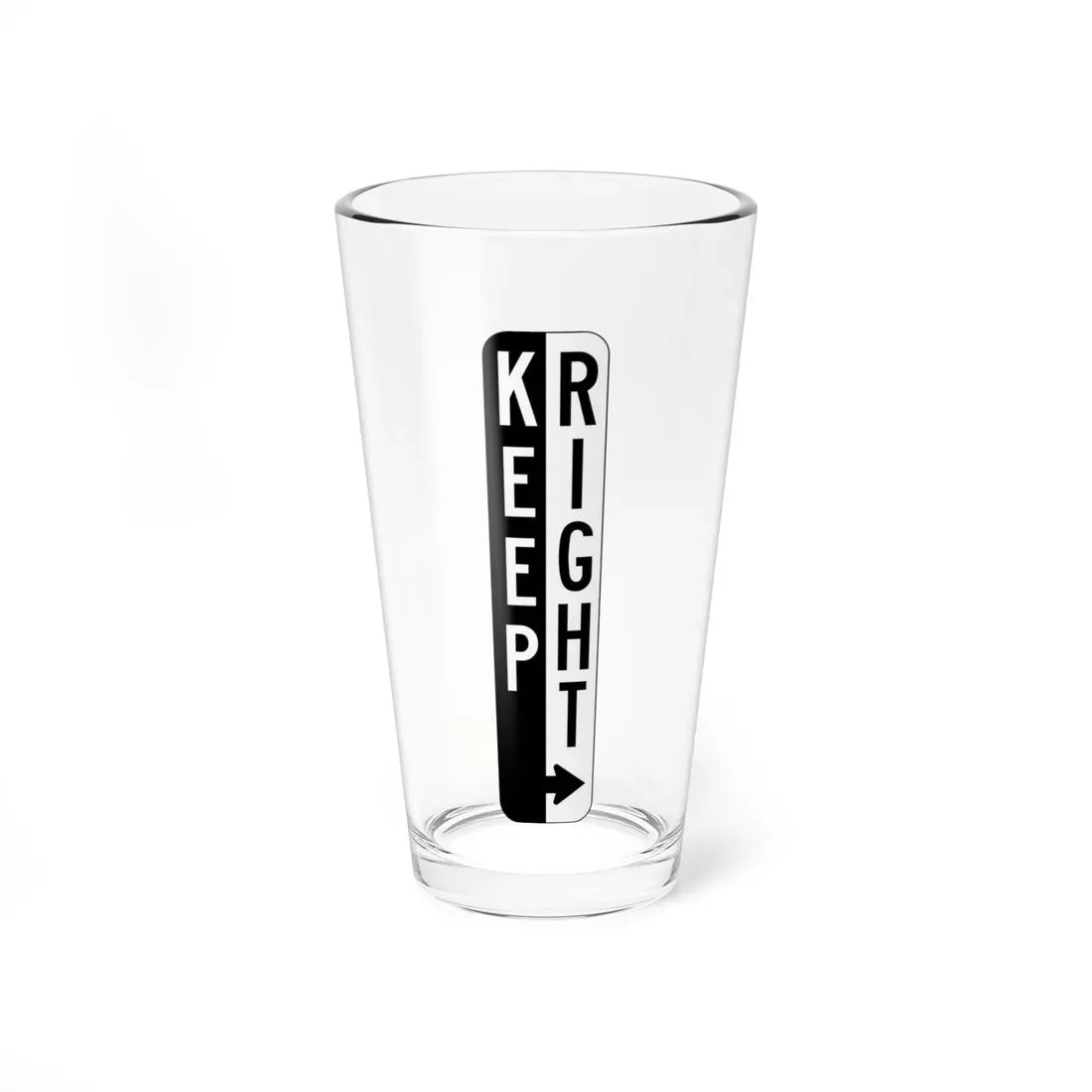 PBOT Road sign R5460T (Oregon) (Road Sign) Pint Glass 16oz 16oz - Go Mug Yourself