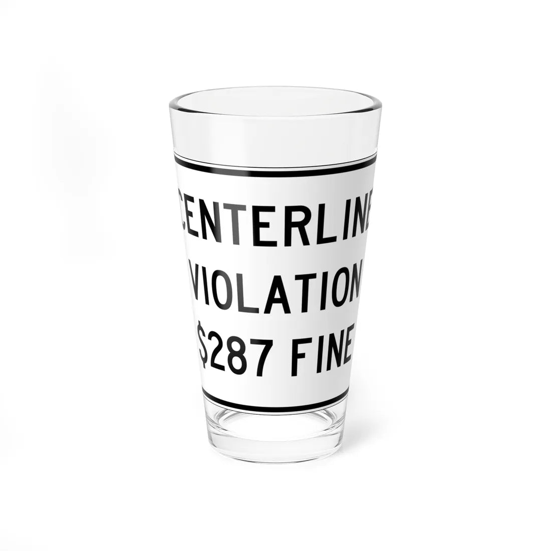 PBOT Road sign R5550 (Oregon) (Road Sign) Pint Glass 16oz - Go Mug Yourself