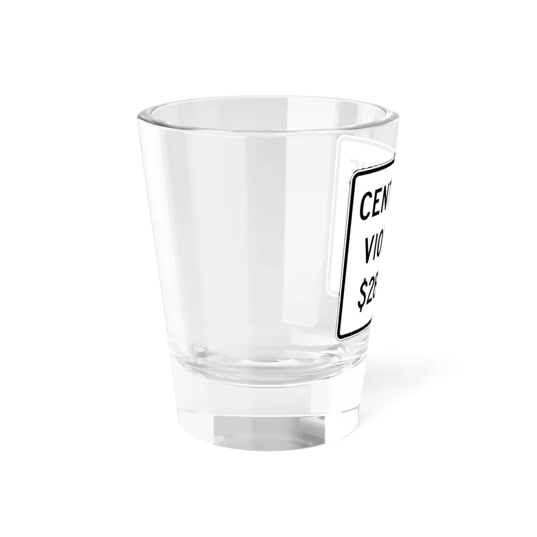 PBOT Road sign R5550 (Oregon) (Road Sign) Shot Glass 1.5oz - Go Mug Yourself