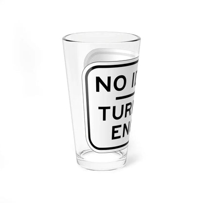 PBOT Road sign R6050 (Oregon) (Road Sign) Pint Glass 16oz - Go Mug Yourself