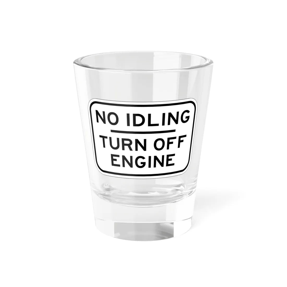 PBOT Road sign R6050 (Oregon) (Road Sign) Shot Glass 1.5oz 1.5oz - Go Mug Yourself