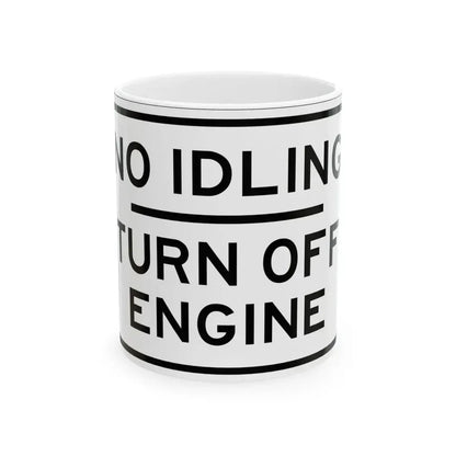 PBOT Road sign R6050 (Oregon) (Road Sign) White Coffee Mug 11oz - Go Mug Yourself