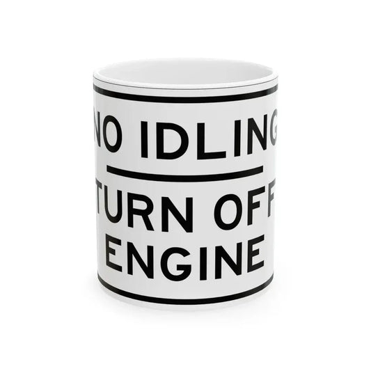 PBOT Road sign R6050 (Oregon) (Road Sign) White Coffee Mug 11oz - Go Mug Yourself