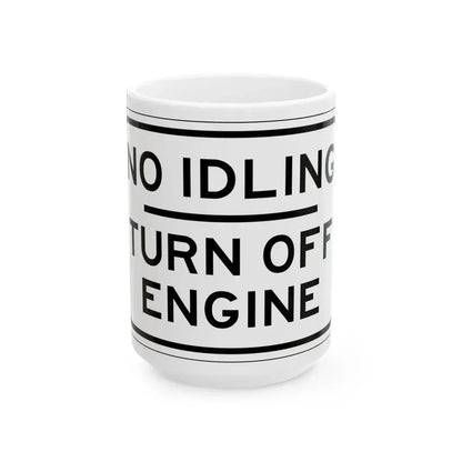 PBOT Road sign R6050 (Oregon) (Road Sign) White Coffee Mug 15oz - Go Mug Yourself