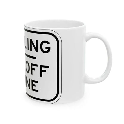 PBOT Road sign R6050 (Oregon) (Road Sign) White Coffee Mug - Go Mug Yourself
