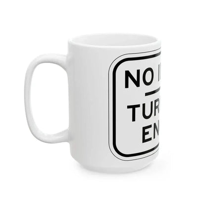 PBOT Road sign R6050 (Oregon) (Road Sign) White Coffee Mug - Go Mug Yourself