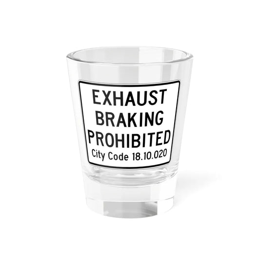 PBOT Road sign R6091 (Oregon) (Road Sign) Shot Glass 1.5oz 1.5oz - Go Mug Yourself