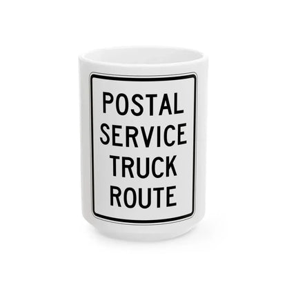 PBOT Road sign R6120 (Oregon) (Road Sign) White Coffee Mug 15oz - Go Mug Yourself