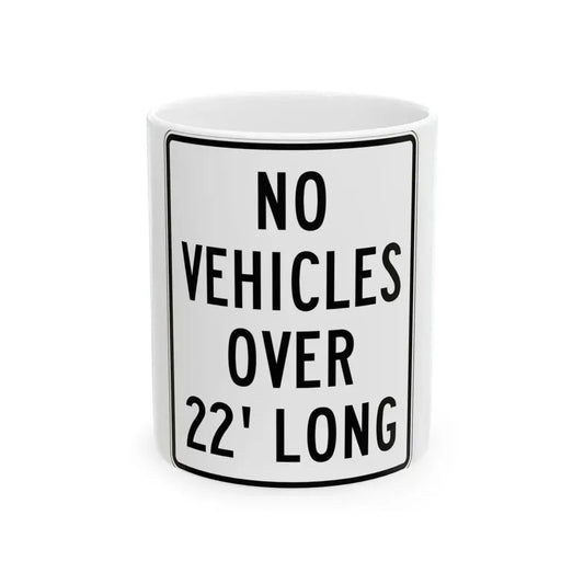 PBOT Road sign R6135 (Oregon) (Road Sign) White Coffee Mug 11oz - Go Mug Yourself