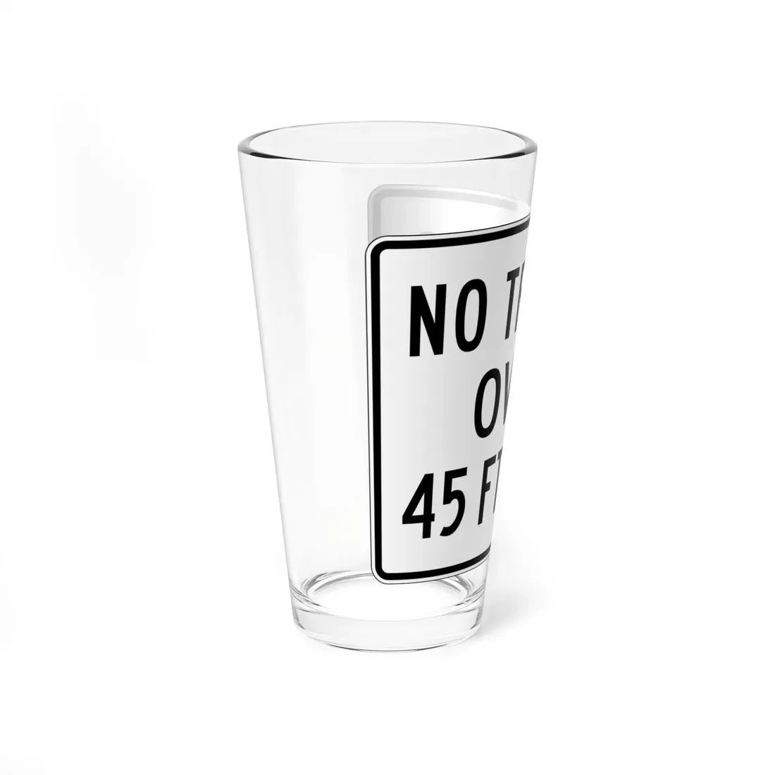 PBOT Road sign R6140 (Oregon) (Road Sign) Pint Glass 16oz - Go Mug Yourself