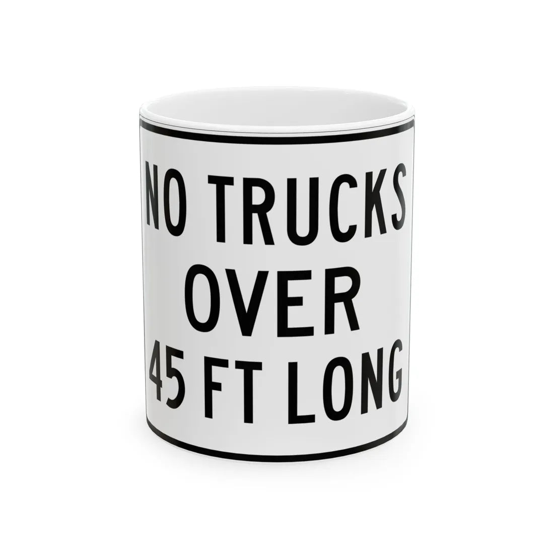 PBOT Road sign R6140 (Oregon) (Road Sign) White Coffee Mug 11oz - Go Mug Yourself