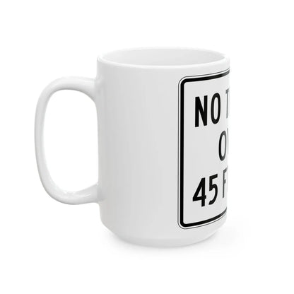PBOT Road sign R6140 (Oregon) (Road Sign) White Coffee Mug - Go Mug Yourself