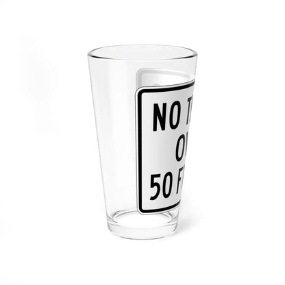 PBOT Road sign R6151 (Oregon) (Road Sign) Pint Glass 16oz - Go Mug Yourself