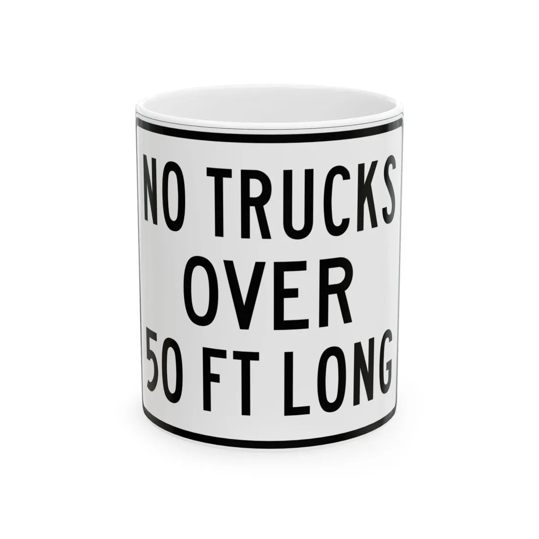 PBOT Road sign R6151 (Oregon) (Road Sign) White Coffee Mug 11oz - Go Mug Yourself