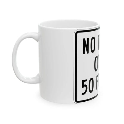 PBOT Road sign R6151 (Oregon) (Road Sign) White Coffee Mug - Go Mug Yourself
