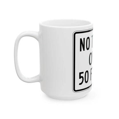 PBOT Road sign R6151 (Oregon) (Road Sign) White Coffee Mug - Go Mug Yourself