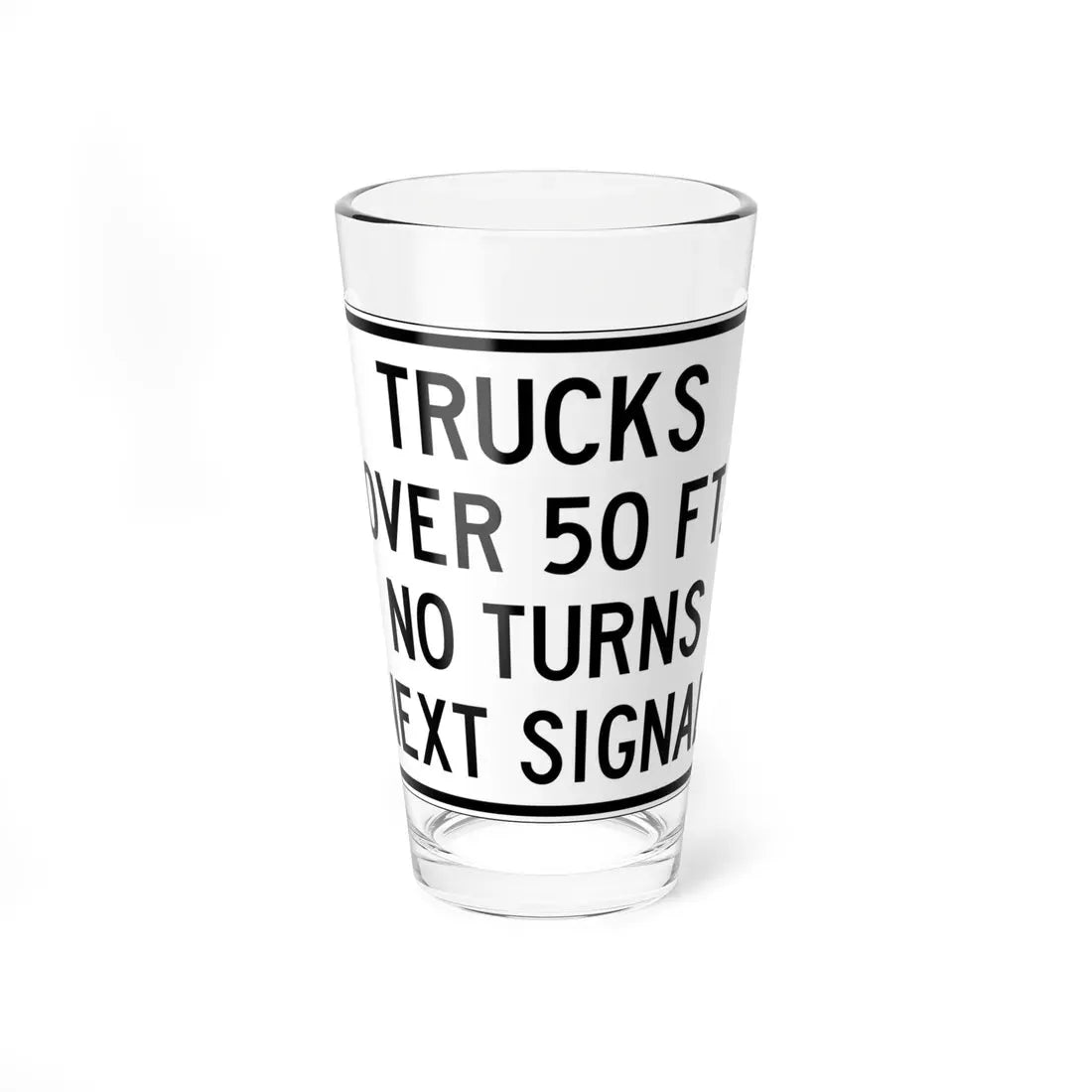 PBOT Road sign R6152 (Oregon) (Road Sign) Pint Glass 16oz 16oz - Go Mug Yourself