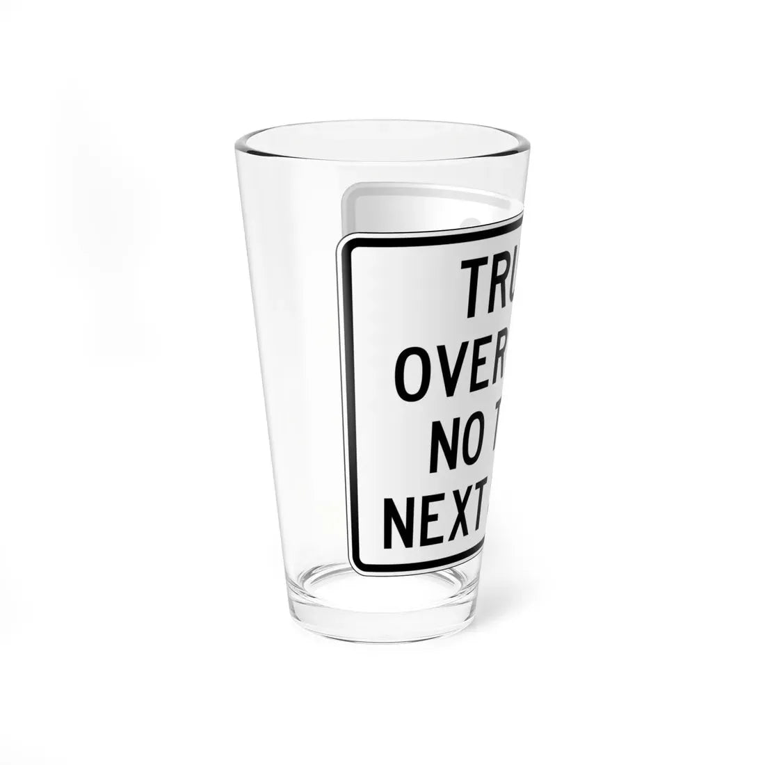 PBOT Road sign R6152 (Oregon) (Road Sign) Pint Glass 16oz - Go Mug Yourself