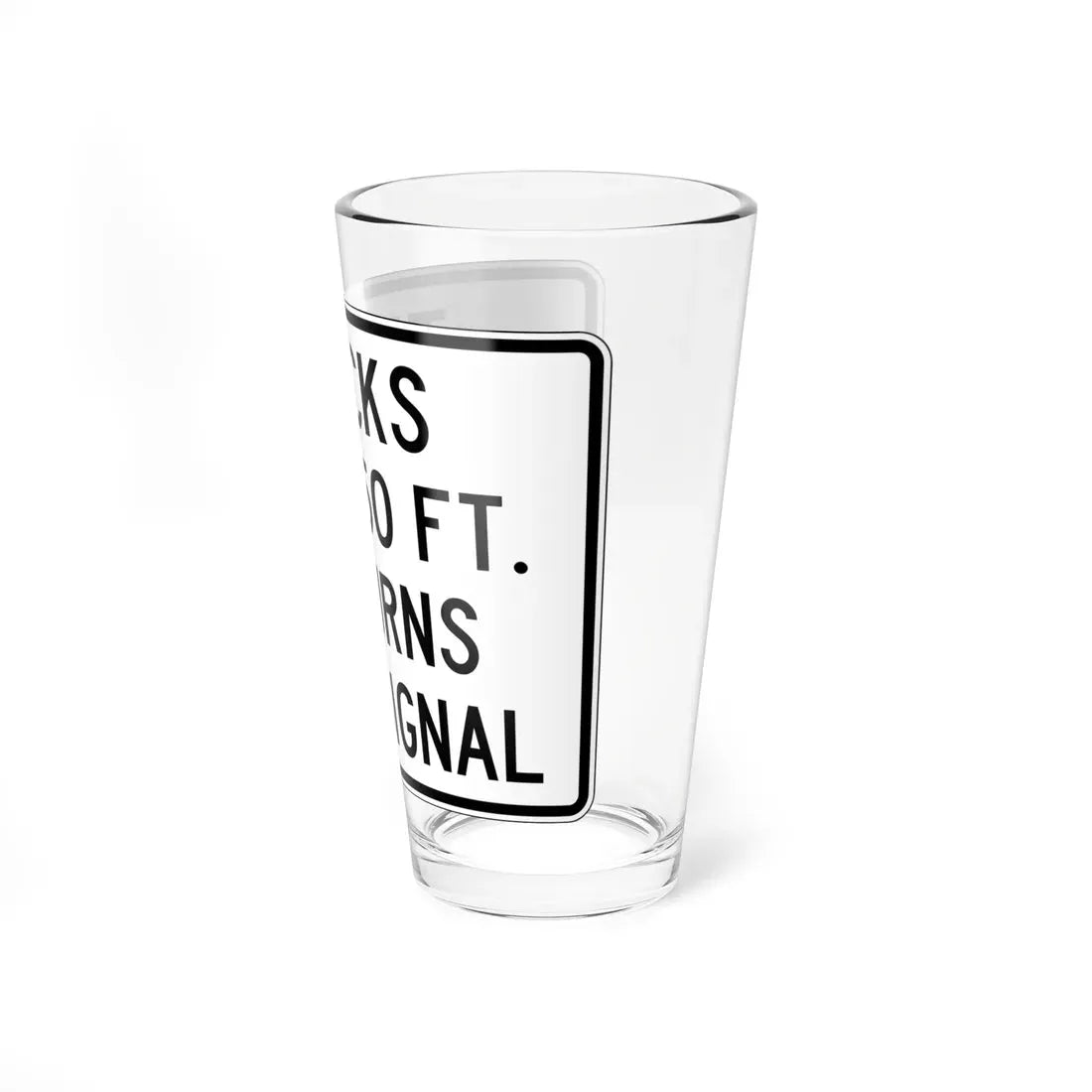 PBOT Road sign R6152 (Oregon) (Road Sign) Pint Glass 16oz - Go Mug Yourself