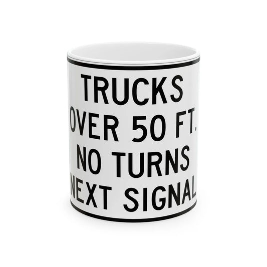 PBOT Road sign R6152 (Oregon) (Road Sign) White Coffee Mug 11oz - Go Mug Yourself