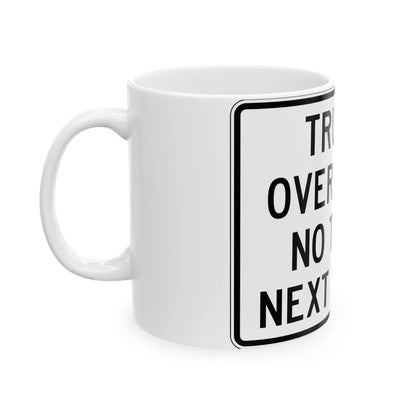 PBOT Road sign R6152 (Oregon) (Road Sign) White Coffee Mug - Go Mug Yourself