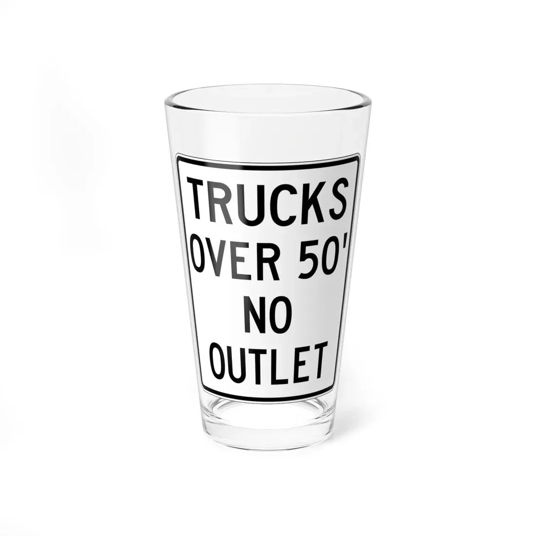 PBOT Road sign R6154 (Oregon) (Road Sign) Pint Glass 16oz 16oz - Go Mug Yourself