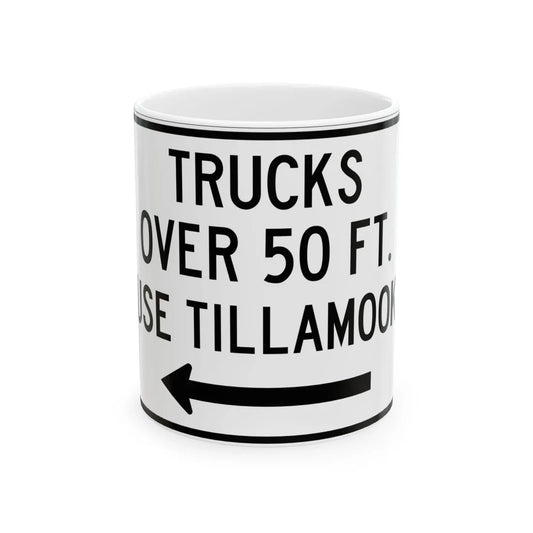 PBOT Road sign R6156L (Oregon) (Road Sign) White Coffee Mug 11oz - Go Mug Yourself