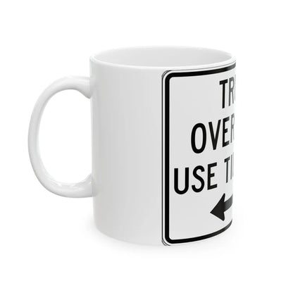 PBOT Road sign R6156L (Oregon) (Road Sign) White Coffee Mug - Go Mug Yourself