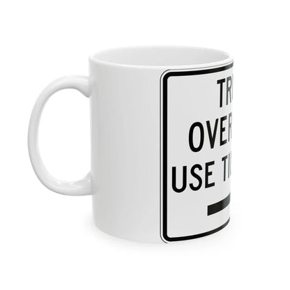 PBOT Road sign R6156R (Oregon) (Road Sign) White Coffee Mug - Go Mug Yourself